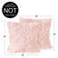 Rose Lace Pink Chiffon Mesh and Brushed Microfiber Decorative Square Indoor Throw Pillow Covers (Set of 2) by Sweet Jojo Designs