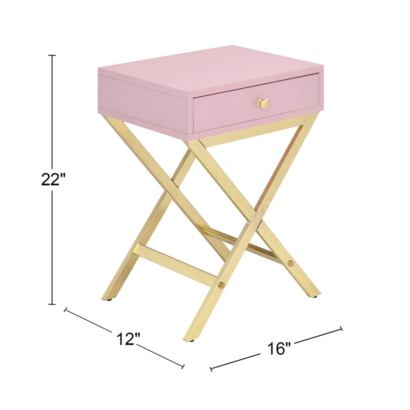 Rectangular Side Table With One Drawer