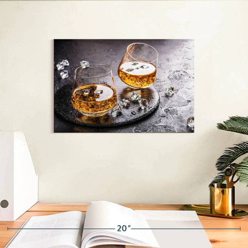 Yarlin Cognac On Ice, 8" H x 12" W