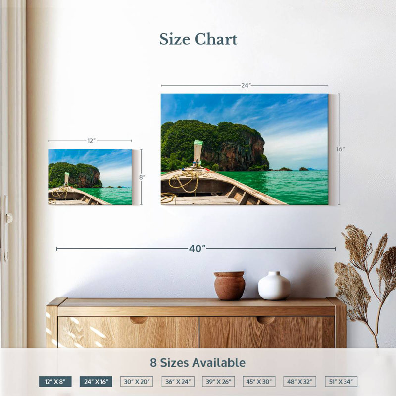 Gillard Railay Gillard Krabi bateau, H 16 po x l 24 po