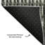 Tapis gris de qualité supérieure lavable à la machine Cerrito AMF589-105052179