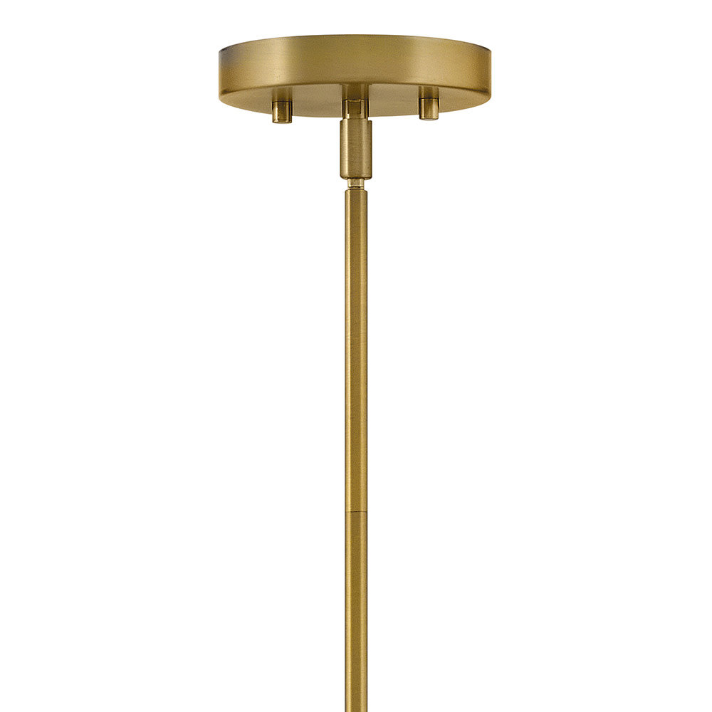 Dimmable Opal Glass Single Light Pendant, Bronze