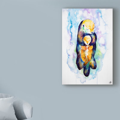 Henry «Dream on Otter», reproduction de peinture acrylique sur toile tendue