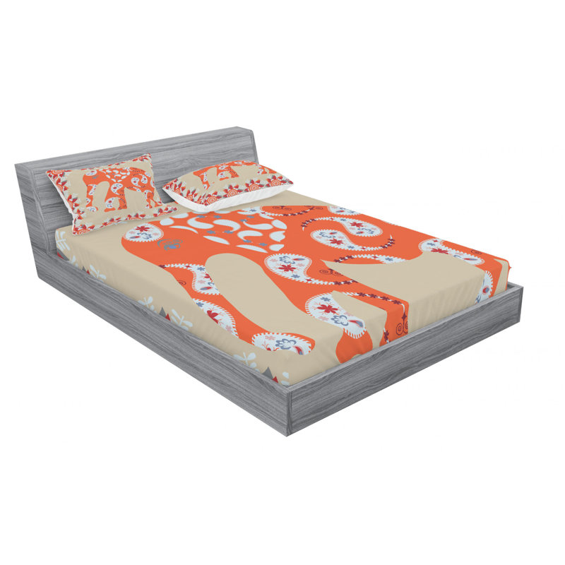 Microfiber Sheet Set, Queen Sheet Set with Fitted Sheet