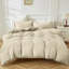 Polyester Solid Colour Duvet Cover with Pillowcases-107662583