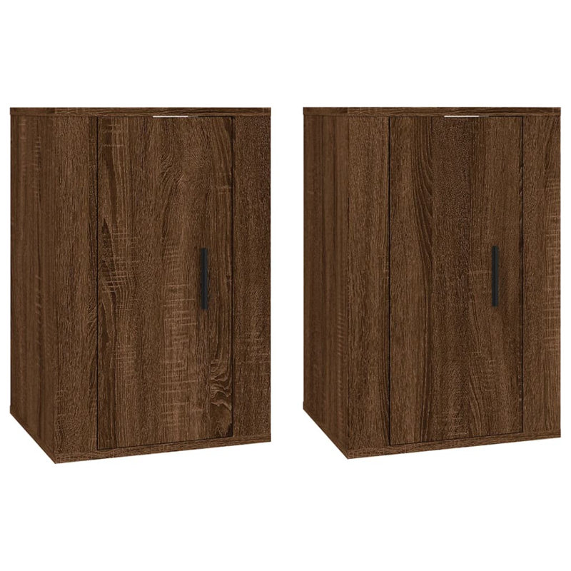 Nataile Unfinished TV Stand for TVs up to 24" with Fireplace Included, Brown Wood