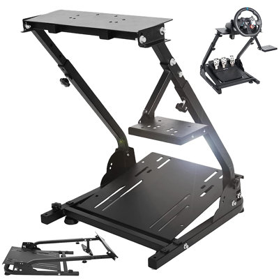 Anman Entry-level Racing Simulator Game Steering Wheel Stand ,no Shift Lever,Pedal And Wheel