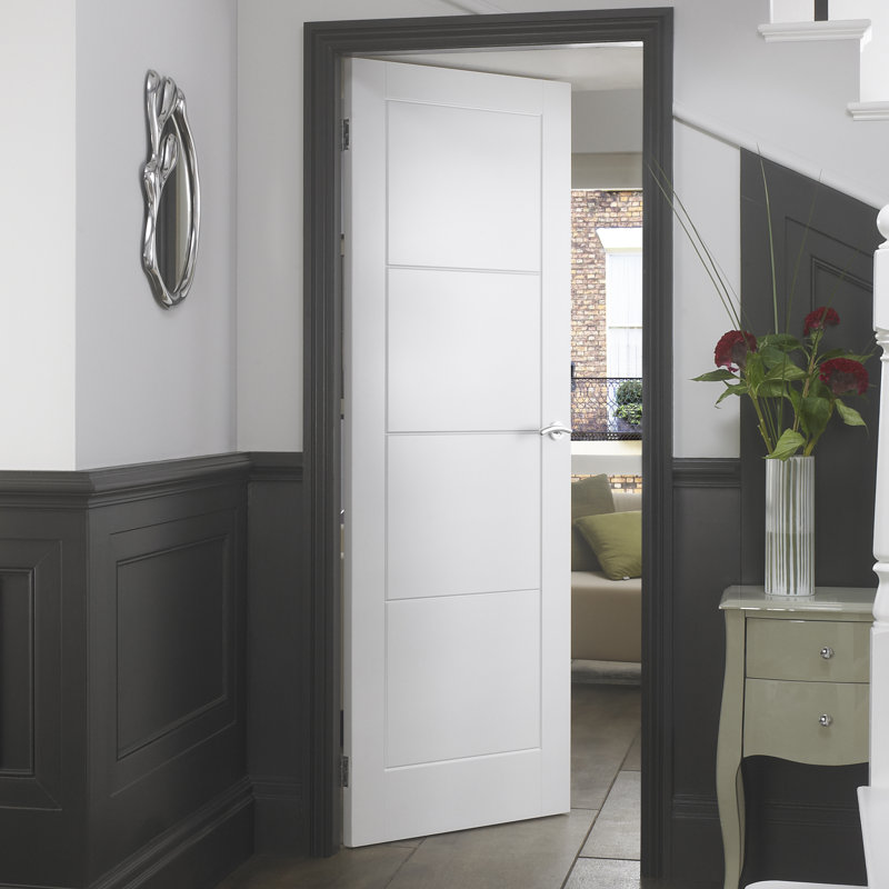  Internal Door Primed, 198.1cm H x 82.6cm W x 4.4cm D