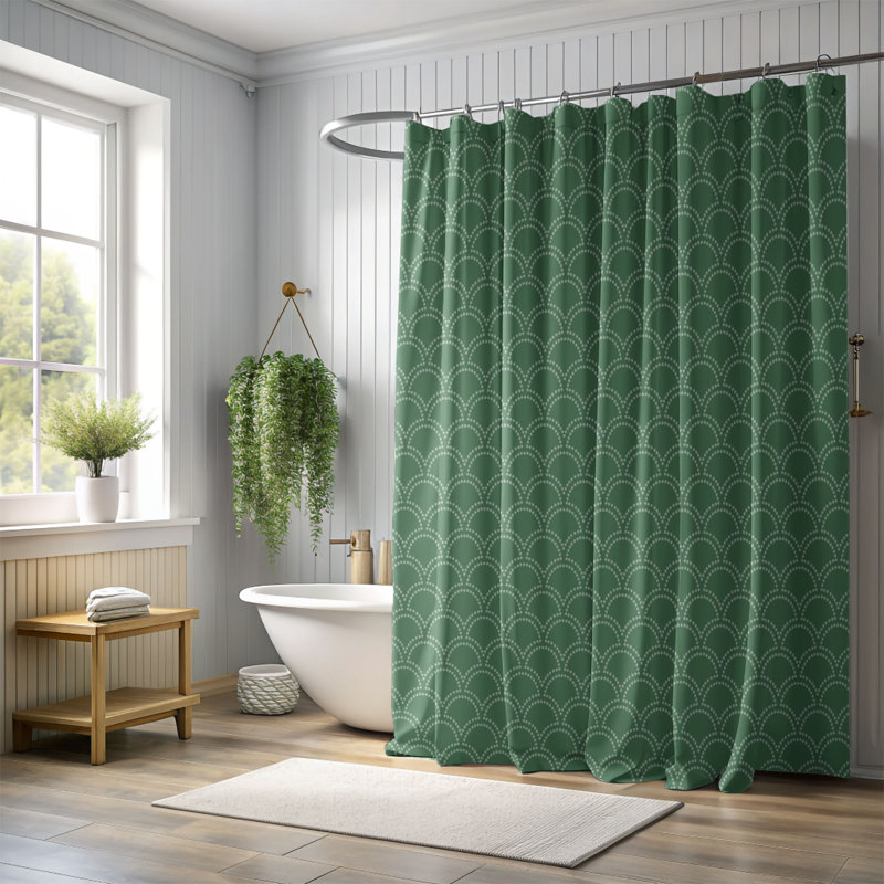 Rideau de douche Tasteful Leaves - Premium, H 74 po x l 71 po