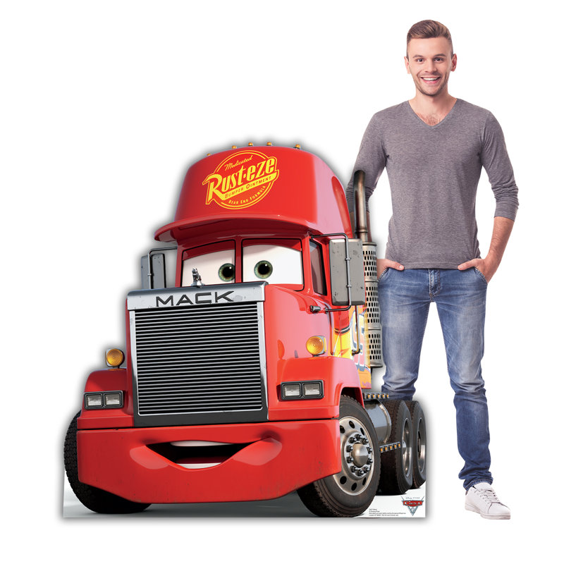 Mack Disney Pixar Cars 3 Red Cardboard Standup