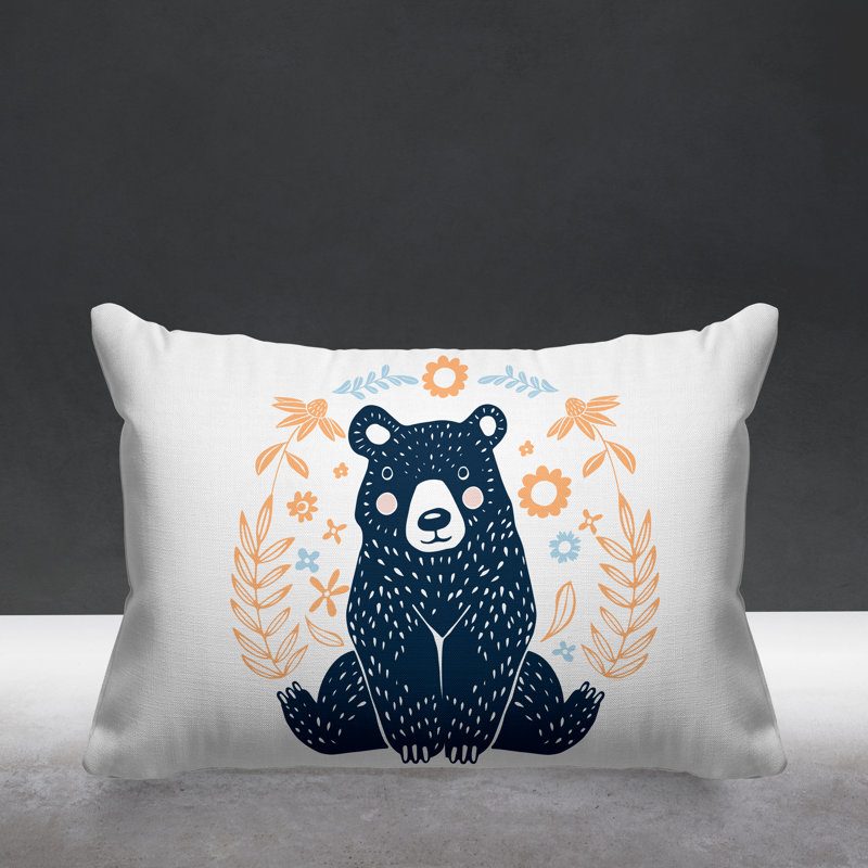Coussin décoratif d'intérieur Buby, Pêche / bleu marine