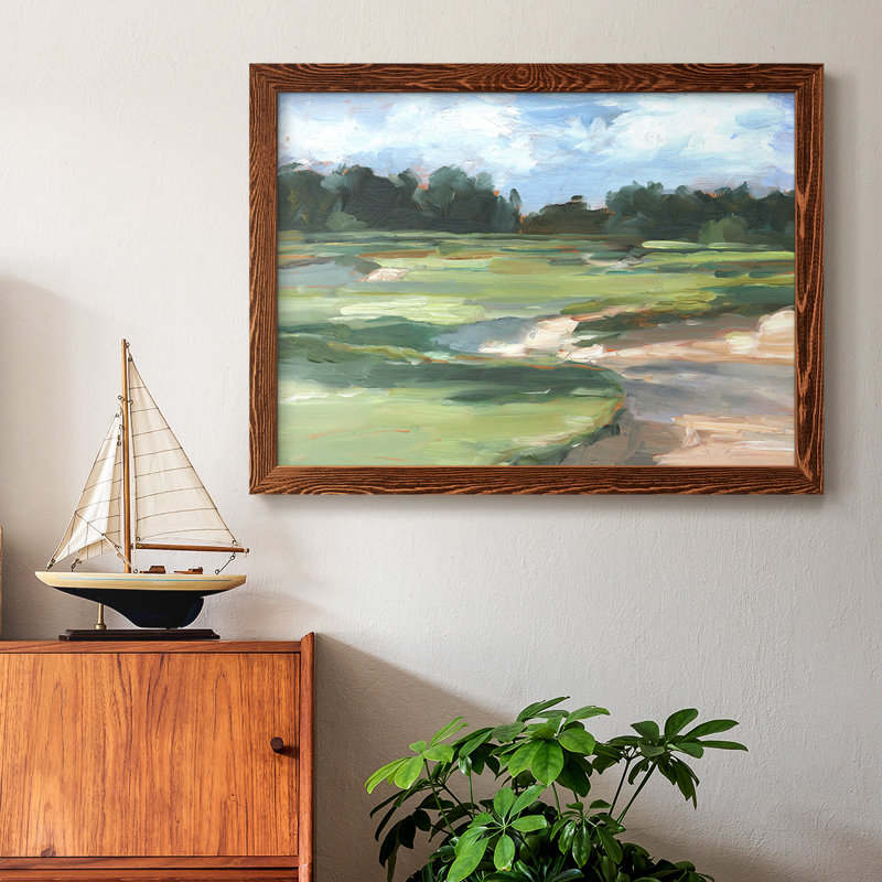 " Golf Course Study II ", Maple, 28" H x 42" W