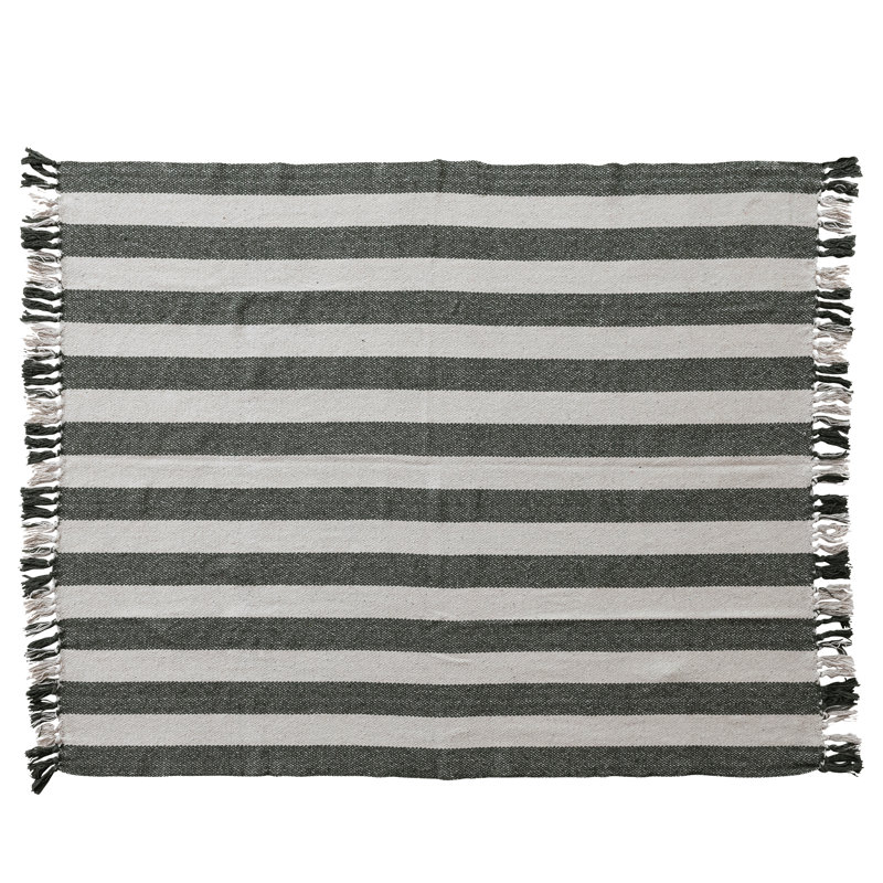 Cotton and Polyester Throw Blanket and