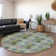 Premium Machine Washable Cerrito AMF557 Green Rug