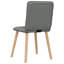 Ensemble de 4 chaises de salle à manger Vidaxl gris foncé