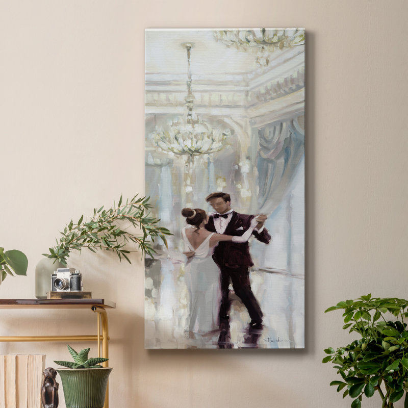 Ballroom Dancing - peinture sur toile tendue, H 24 po x l 12 po x P 1 po