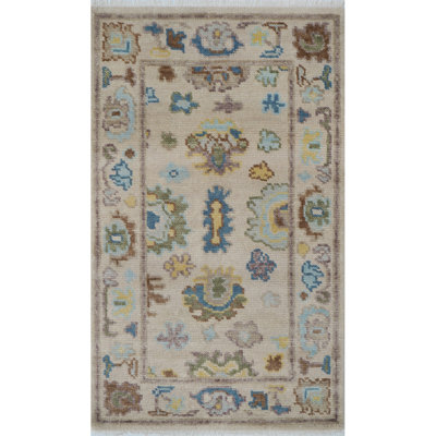 Tapis oriental traditionnel en laine noué à la main Cove
