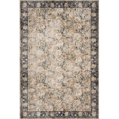  Carivelle Floral & Paisley Washable Rug