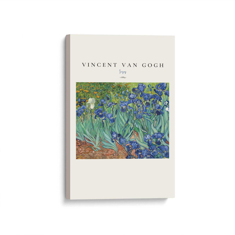 Van Gogh's Irises v2, Toile tendue, H 18 po x l 12 po