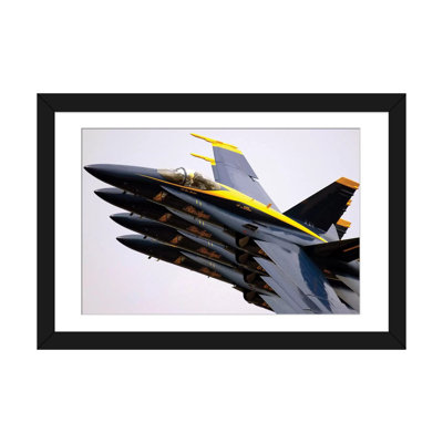« 4 blue anges f/a-18c hornetse echelon parade », reproduction de photo sur toile