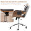 Chaise de bureau pivotante en similicuir Ryonie-1992457212