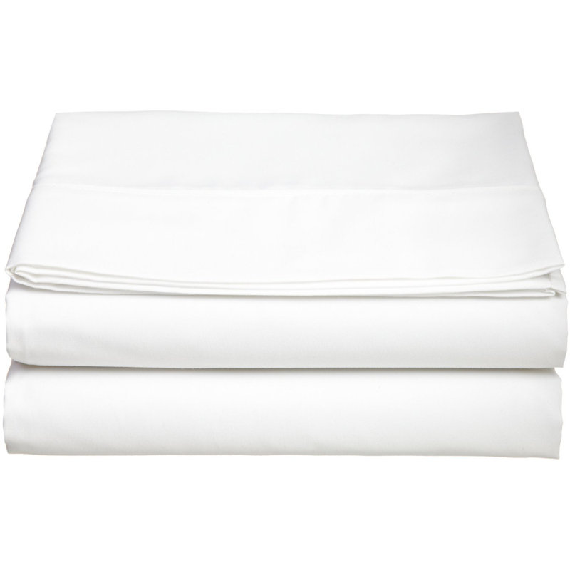 Drap-housse luxueux en microfibre avec poche profonde de 16 pouces, Blanc
