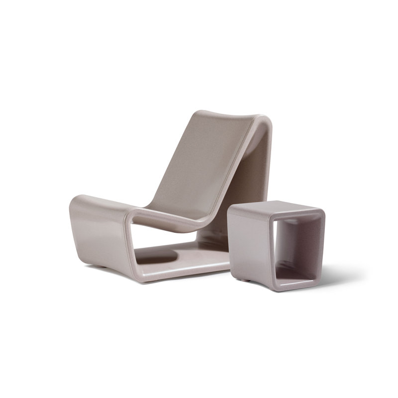 Loop Outdoor Square Side Table, Sandstone