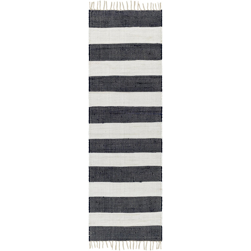 Anayah Cotton Striped Indoor Rug, Runner 2'6" x 8'