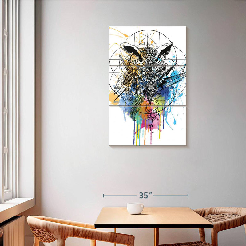 Brampt Boho Owl, 57" H x 36" W