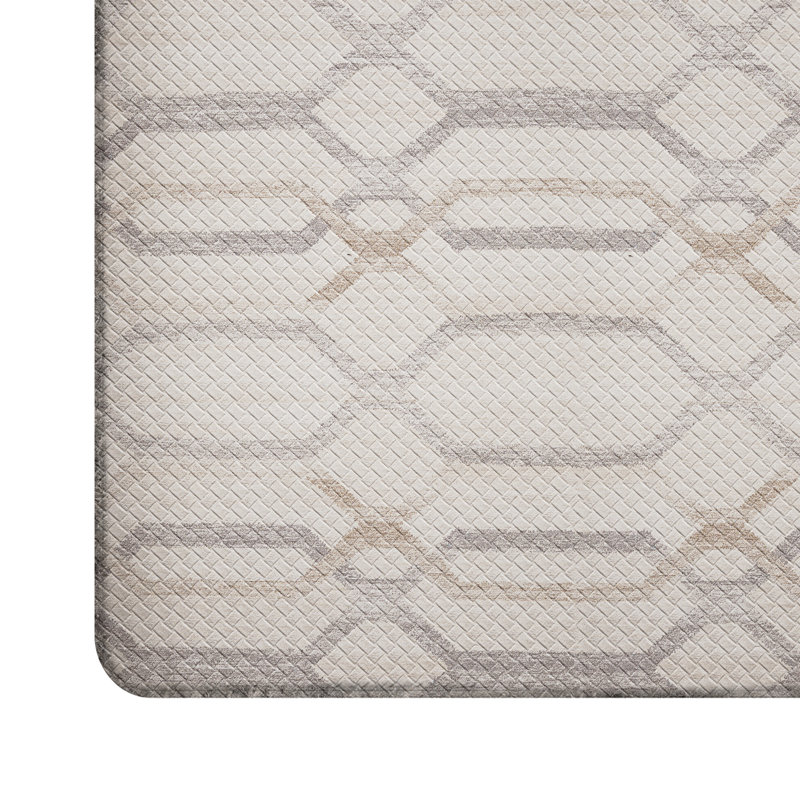 Tapis de cuisine antidérapant Ant-Fatigue, Tapis de couloir 2 pi x 7 pi 3 po, Beige