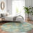 Machine Washable Indoor/Outdoor Cicel ACN1150 Teal-100248009