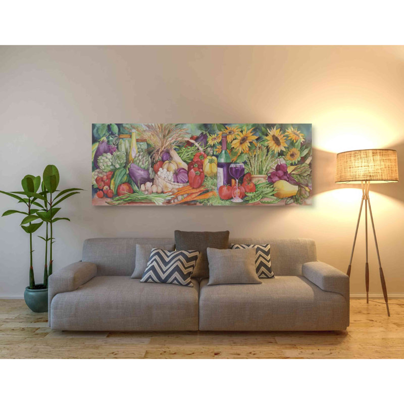 «Légume Medley» par Danhui Nai, art mural sur toile, H 20 po x l 60 po x P 1,5 po