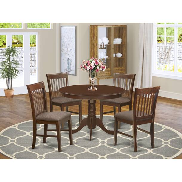 Alcott Hill® Devoe Round Solid Wood Dining Table & Reviews | Wayfair