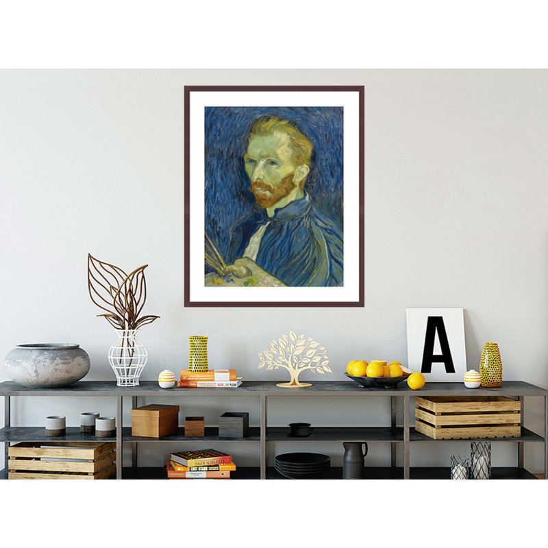 Autoportrait par Vincent van Gogh, impression giclée sur cadre, H 41,23 po x l 33,5 po