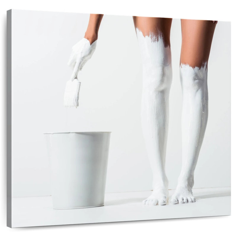 Pieds de Senne peints en blanc, H 20 po x l 20 po
