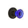 Rope Rosette with Crystal Cobalt Door Knob