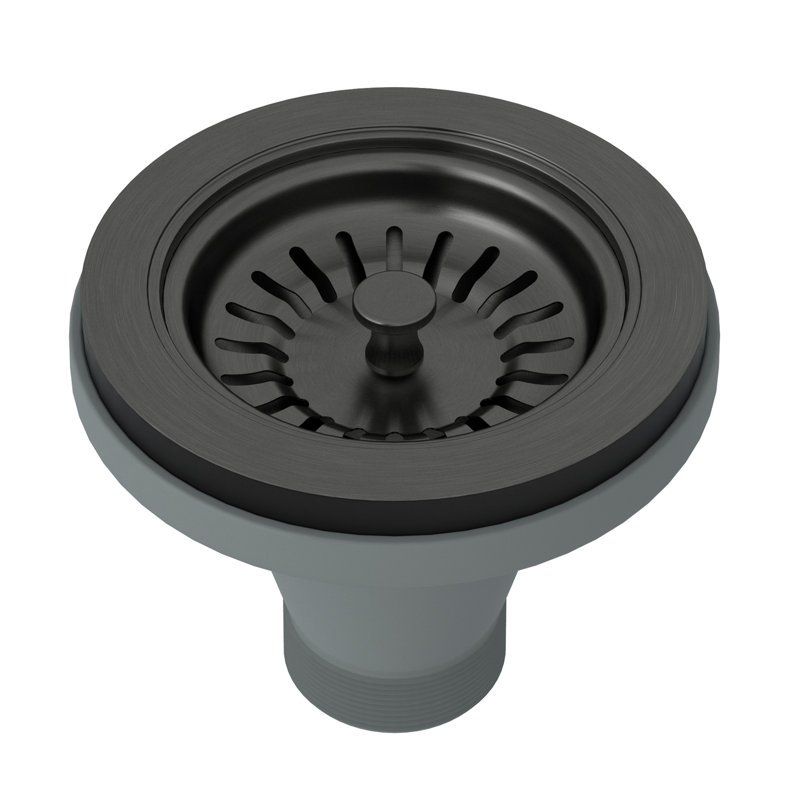 Rohl Basket Strainer, Black Stainless Steel