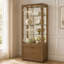 Portrait Display Cabinet - Sienna Brown