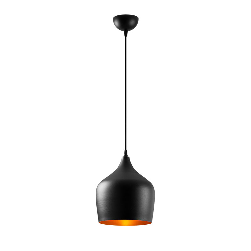 Lustre industriel moderne, structure en métal noir, 48,4 po x 48,4 po x 48,8 po | 1 x douille E27 (40 W maximum) | Câble réglable de 35,4 pouces | Parfait pour un décor scandinave et fantaisiste, éclairage élégant pour la maison et le bureau
