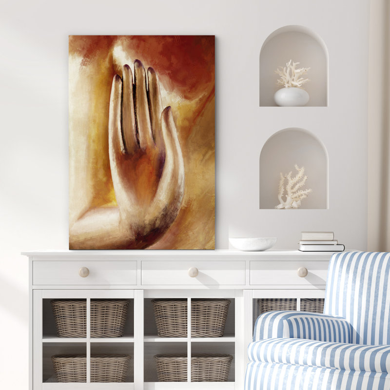 "Bronze bouddhisme religieuse en gros plan", Toile tendue, H 36 po x l 24 po