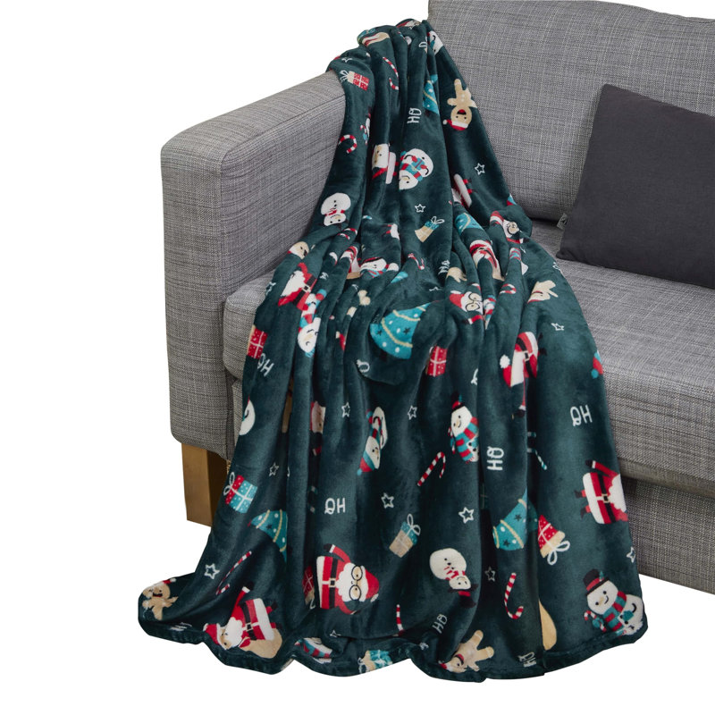 Hand Woven Throw Blanket, Green