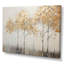 Minimalisme Golden Trees Tranquility - arbres, reproduction sur toile-97031772-97031768