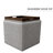 Homepop Storage Ottoman With Tray Top-744901995