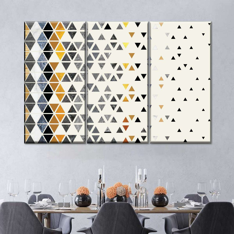 «Triangle Madness», reproduction sur toile, H 24 po x l 38 po x 1,25 po