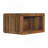Wall-Mounted Bedside, Open Storage, Brown