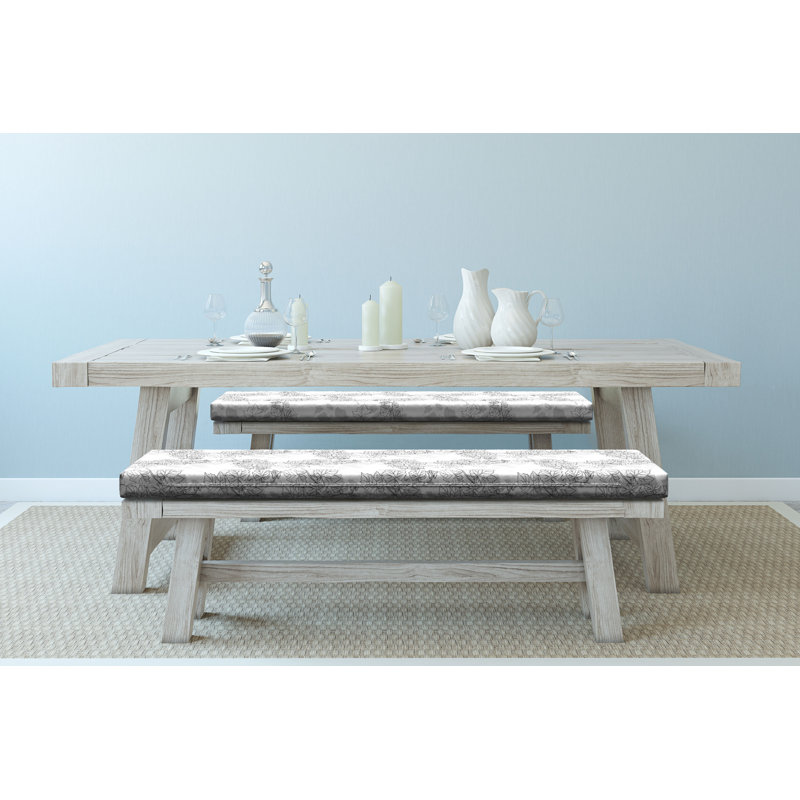 Ensemble de 2 coussins de banc Ambesonne Grey