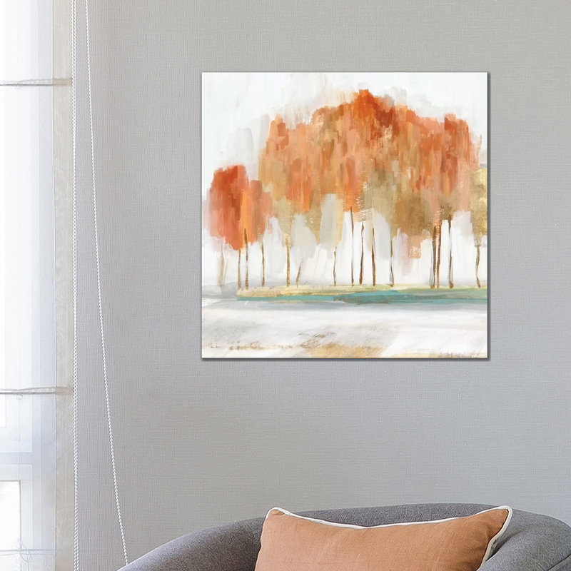 «Autumn Shade III» par Isabelle Z - reproduction d'art, H 26 po x l 26 po x P 1,5 po, Toile tendue, Pas de tapis