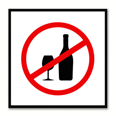 " No Drinking Sign "