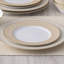 Ensemble de 4 assiettes à salade dorées Noritake Trocadero, 8,25 po