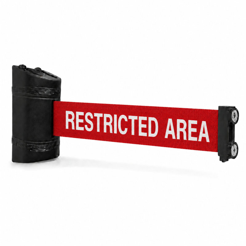 Magnetic Retractable Wall Barrier 120"L (Restricted Area)